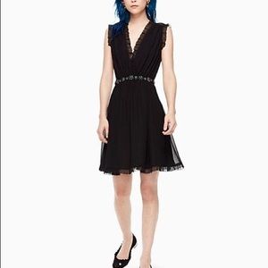 Kate Spade Chiffon Embellished Dress